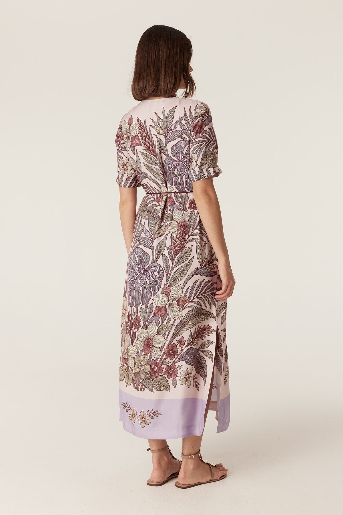 Cable Erika Kaftan Dress in Paradise Print