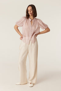 Cable Rosie Blouse in Pink