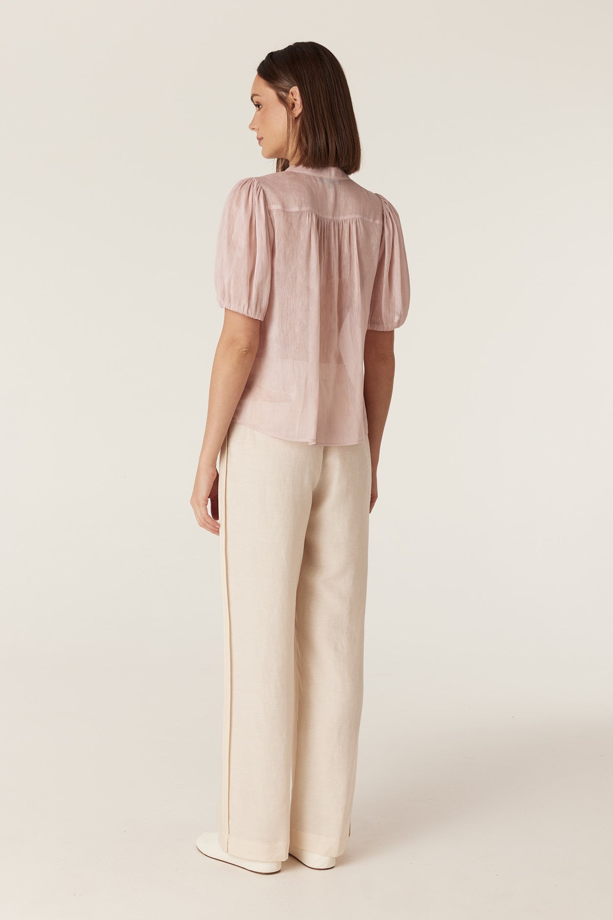 Cable Rosie Blouse in Pink