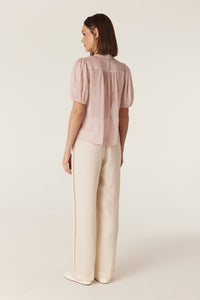Cable Rosie Blouse in Pink