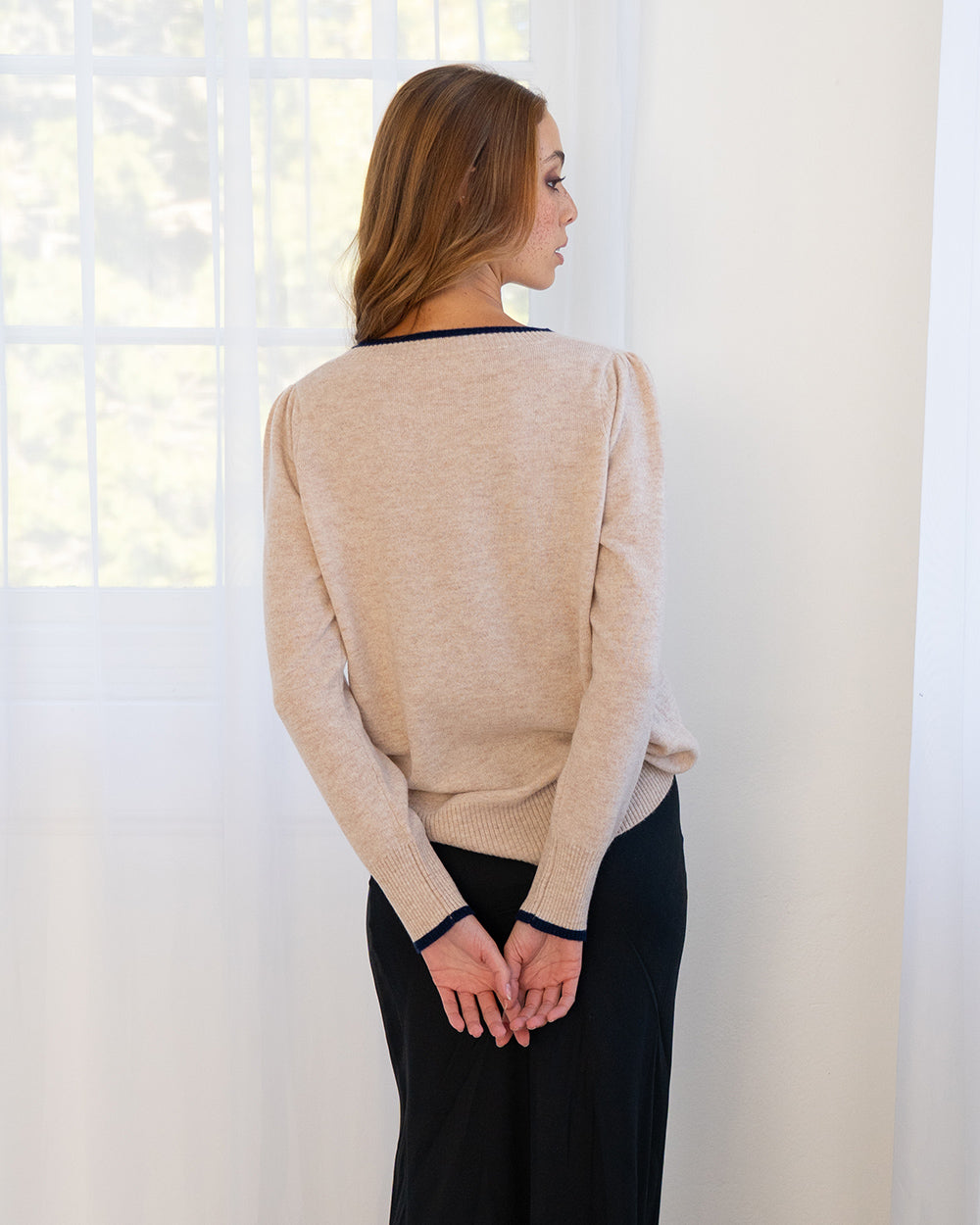 Cath Cashmere Contrast Knit