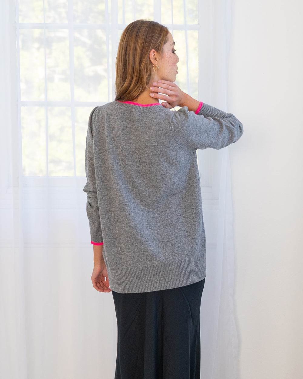Cath Cashmere Contrast Knit