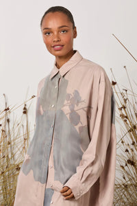 M.A Dainty - Cats Meow Oversized Shirt Pink