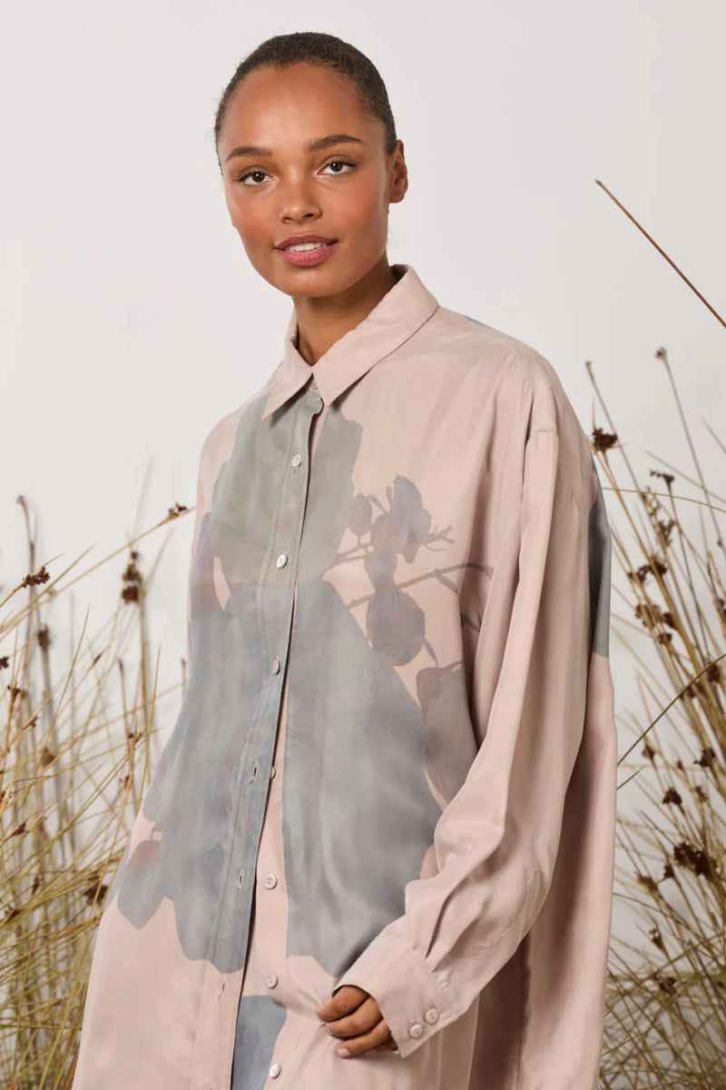 M.A Dainty - Cats Meow Oversized Shirt Pink