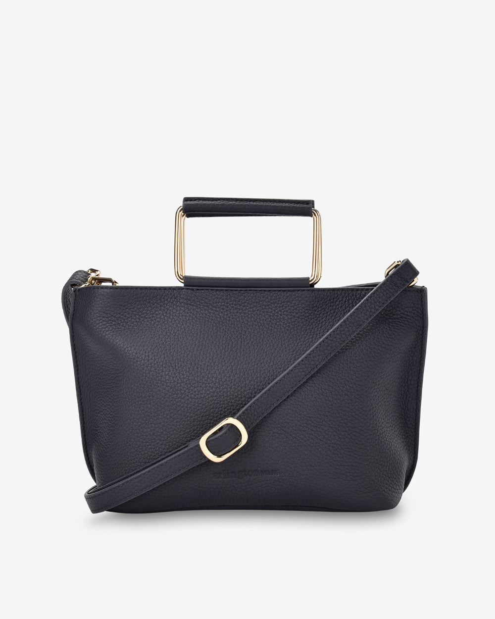 Arlington Milne Celia Handbag Navy Pebble