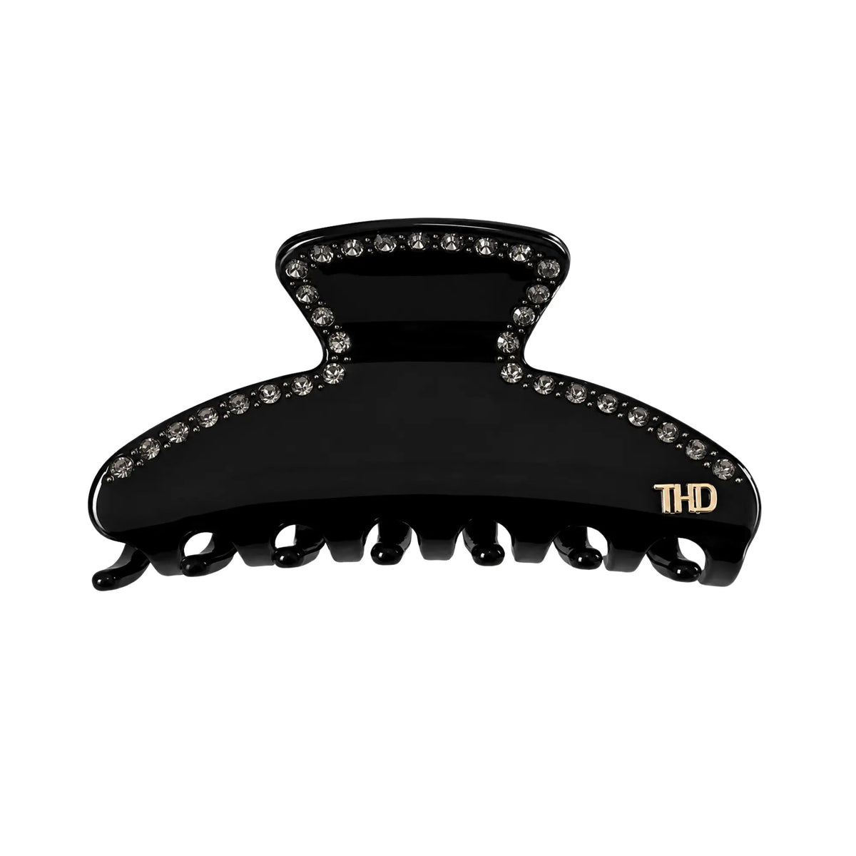 Tania Hird Mary Large Hair Claw with Crystals - Black