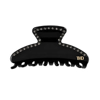 Tania Hird Mary Large Hair Claw with Crystals - Black