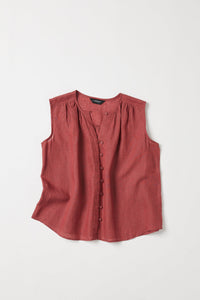 Eva's Sunday Clara Sleeveless Top Burnt Sienna