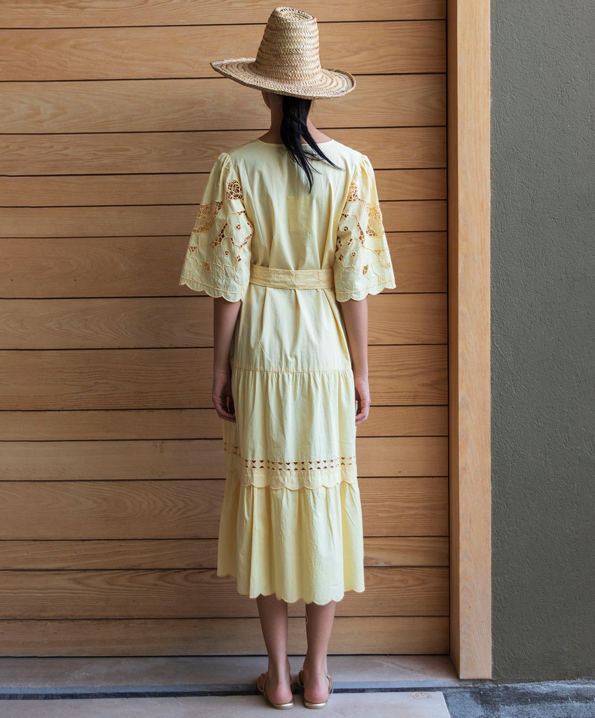 Rose & Rose Dahlia Dress in Buttermilk - back