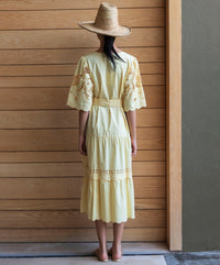Rose & Rose Dahlia Dress in Buttermilk - back