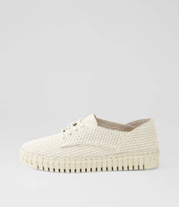 Django & Juliette - Hamburg Synthetic Raffia Sneakers in Nougat