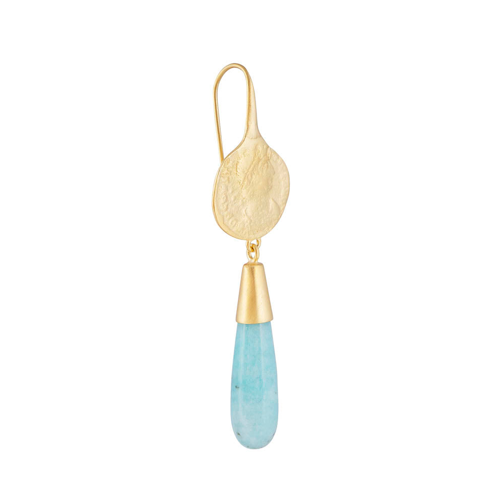 Ancient Coin Amazonite Drops