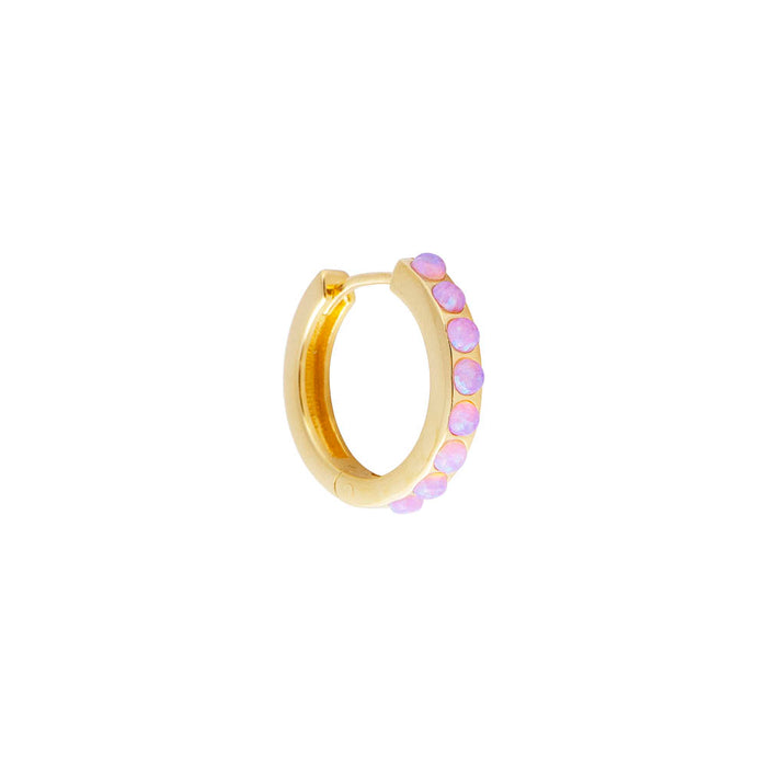 Pink Opal Crystal Earrings