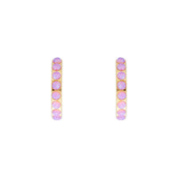 Pink Opal Crystal Earrings