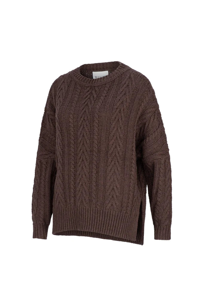 Maxted - Chocolate Soft Touch Cable Jumper