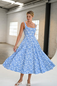 Wyatt Wylde - Mira Dress - Blue Floral