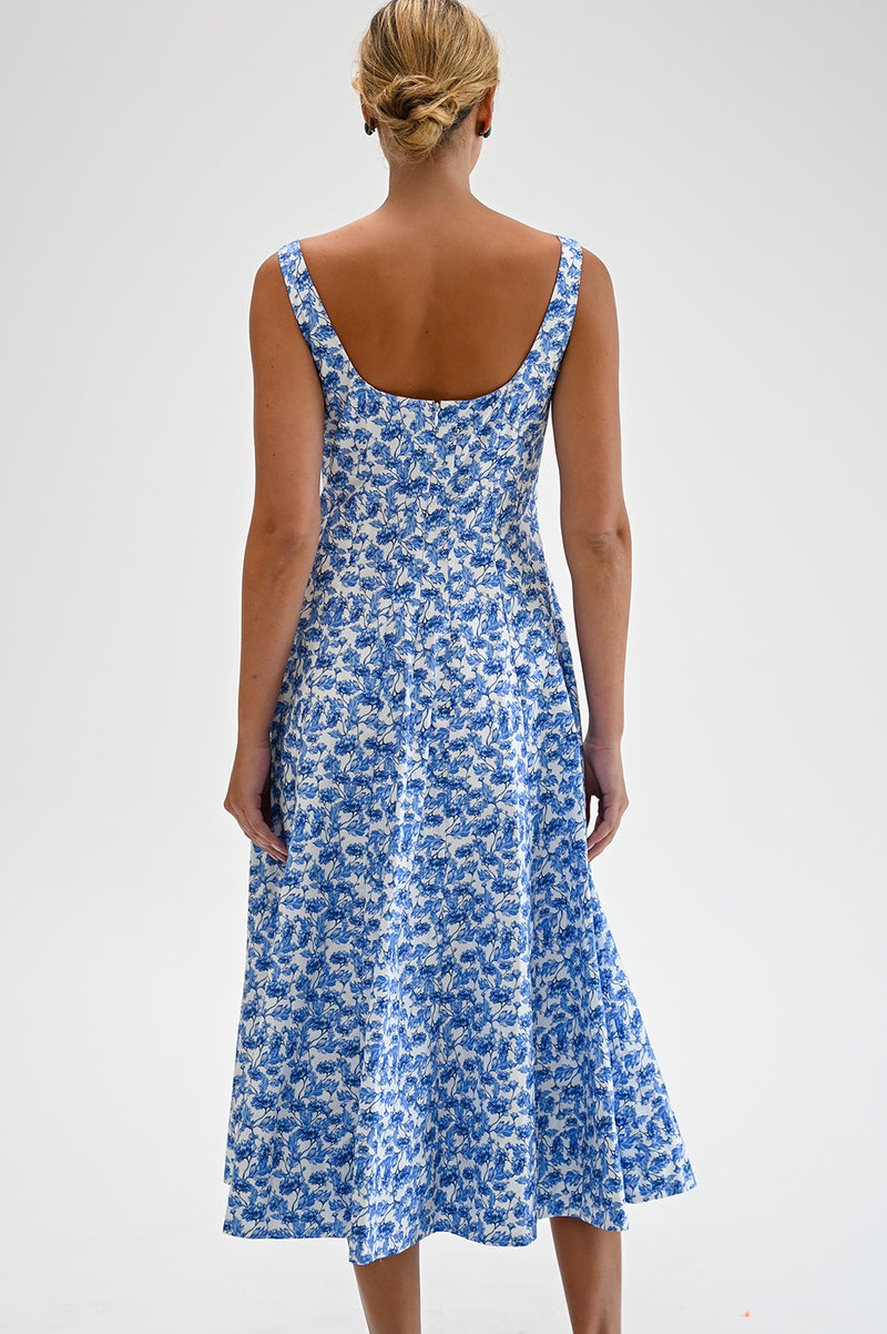 Wyatt Wylde - Mira Dress - Blue Floral