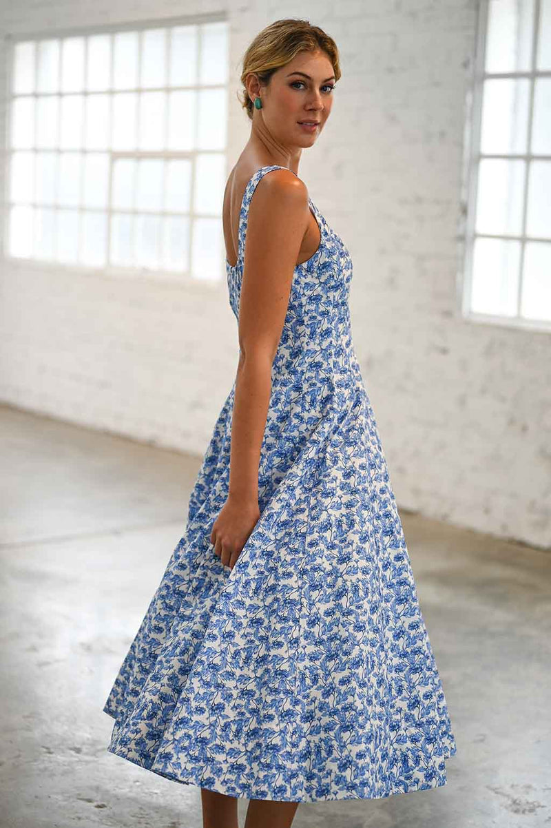 Wyatt Wylde - Mira Dress - Blue Floral