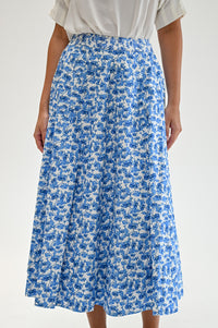 Wyatt Wylde - Mira Skirt - Blue Floral