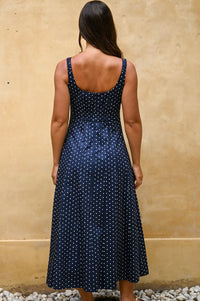 Wyatt Wylde - Orson Dress - Navy Spot