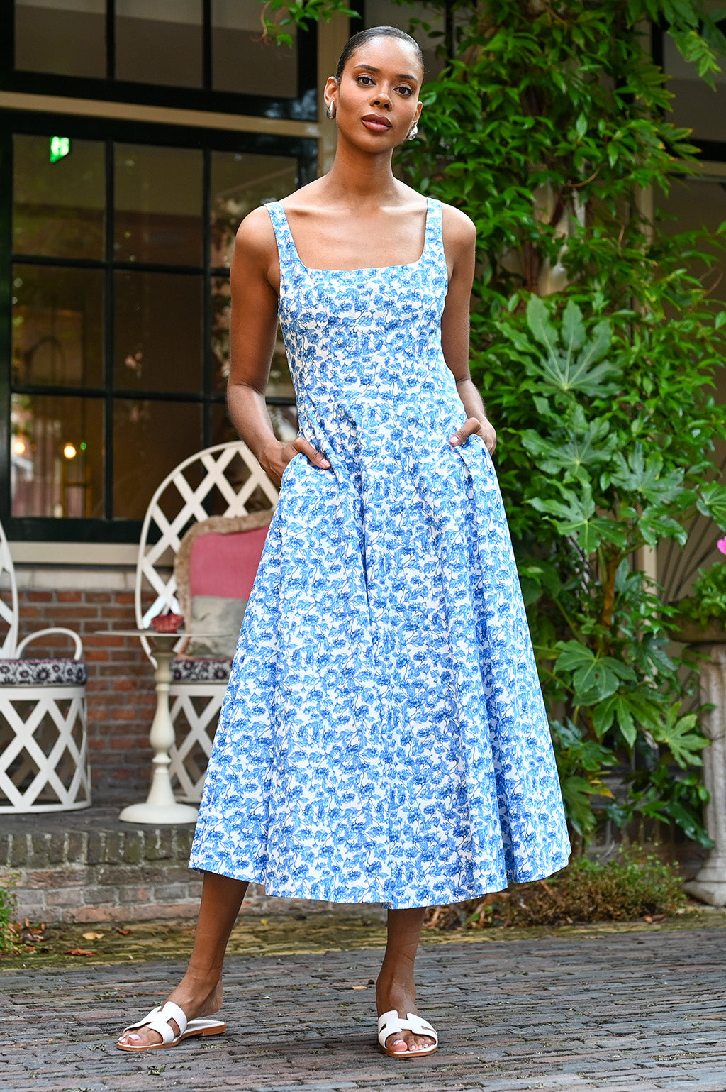 Wyatt Wylde - Mira Dress - Blue Floral