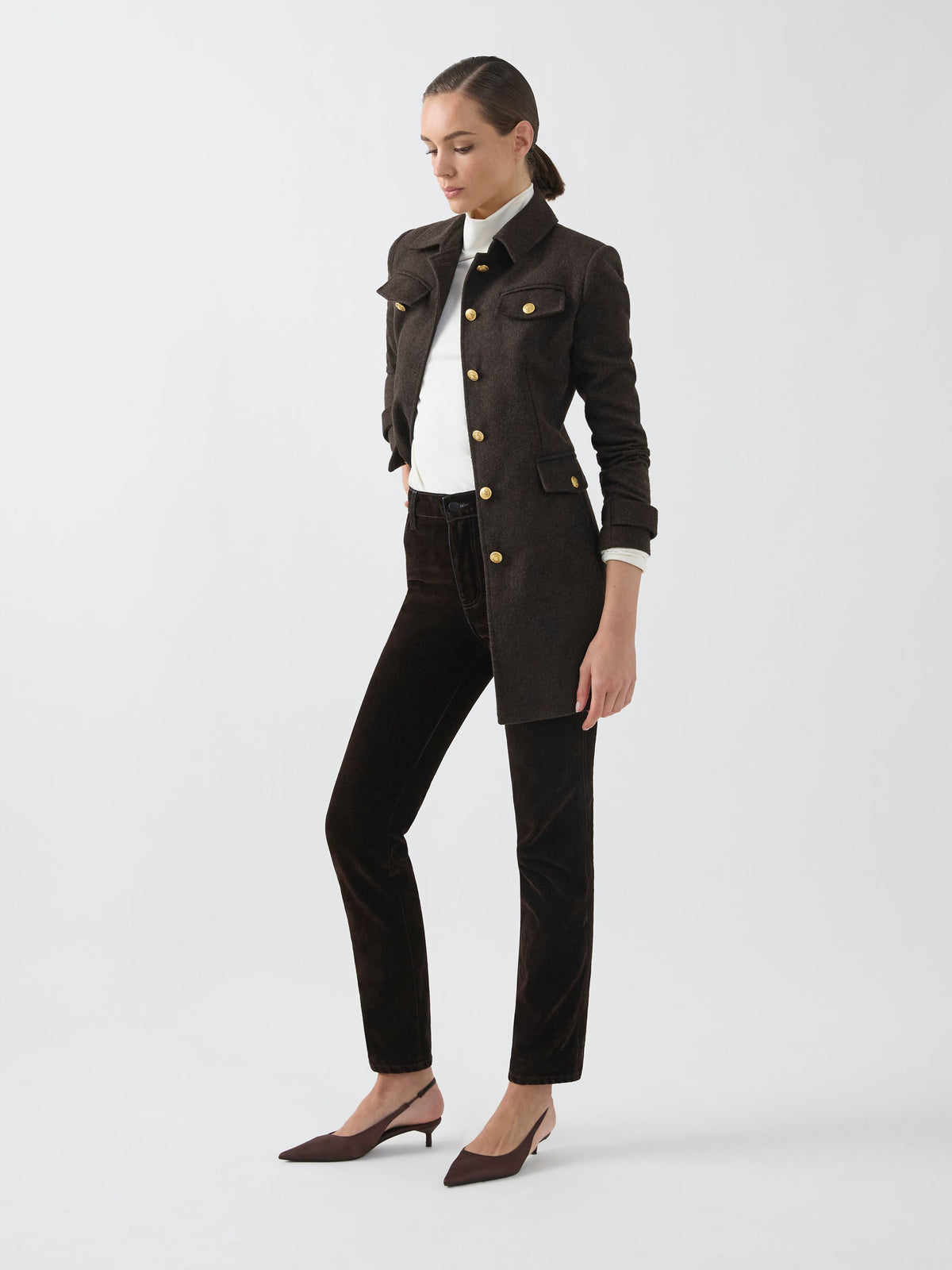 Moss & Spy Delta Jacket - Chocolate - side