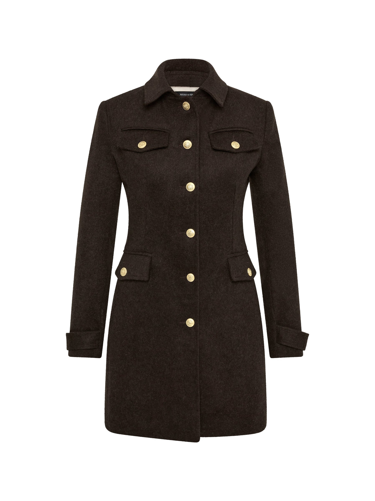 Moss & Spy Delta Jacket - Chocolate - detail