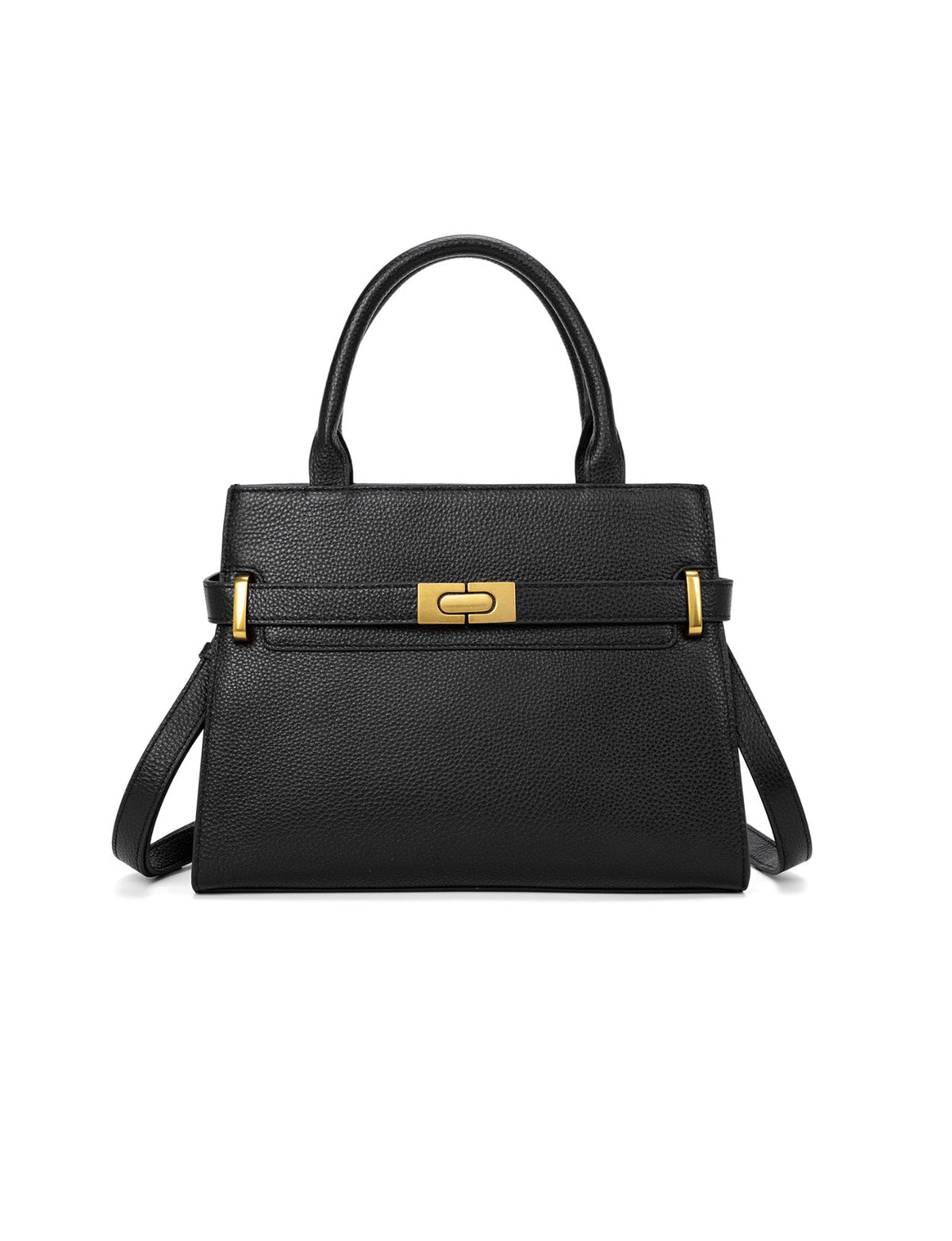 Serenade Elegant Grace leather cross body bag in black