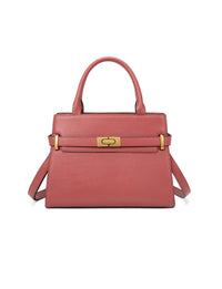 Serenade Elegant Grace leather cross body bag in brick