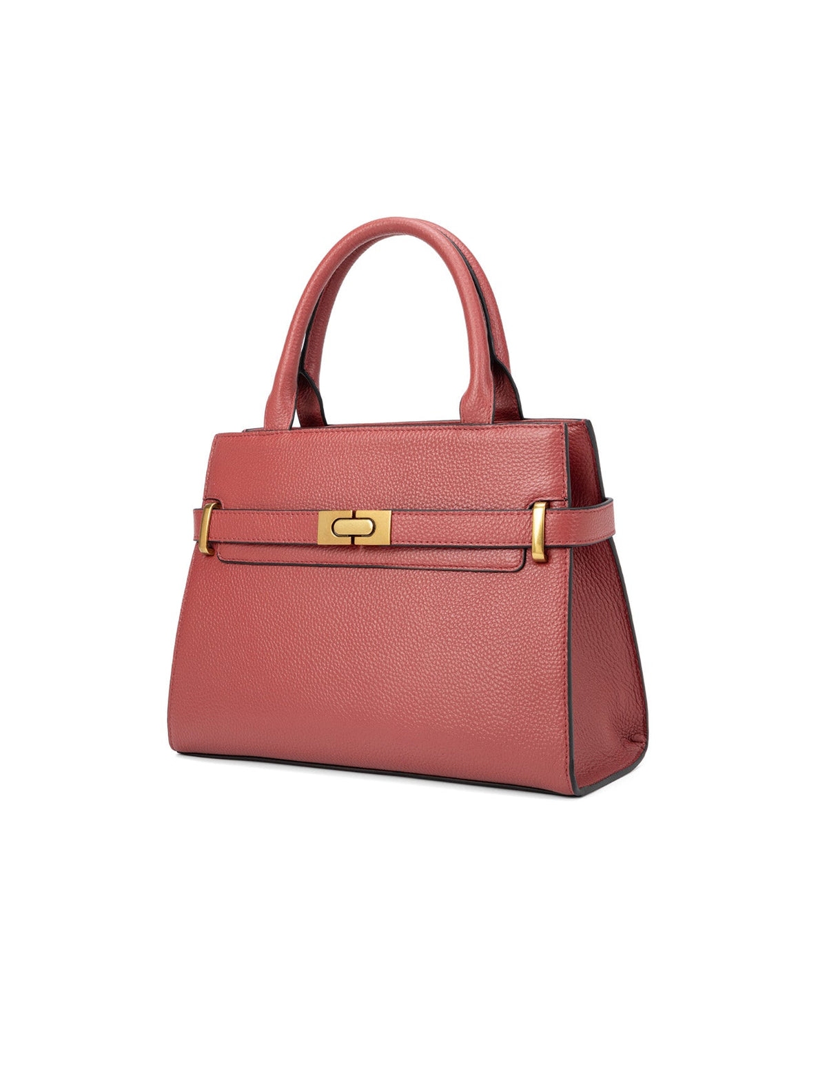 Serenade Elegant Grace leather cross body bag in brick