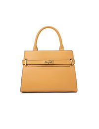 Serenade Elegant Grace leather cross body bag in dijon