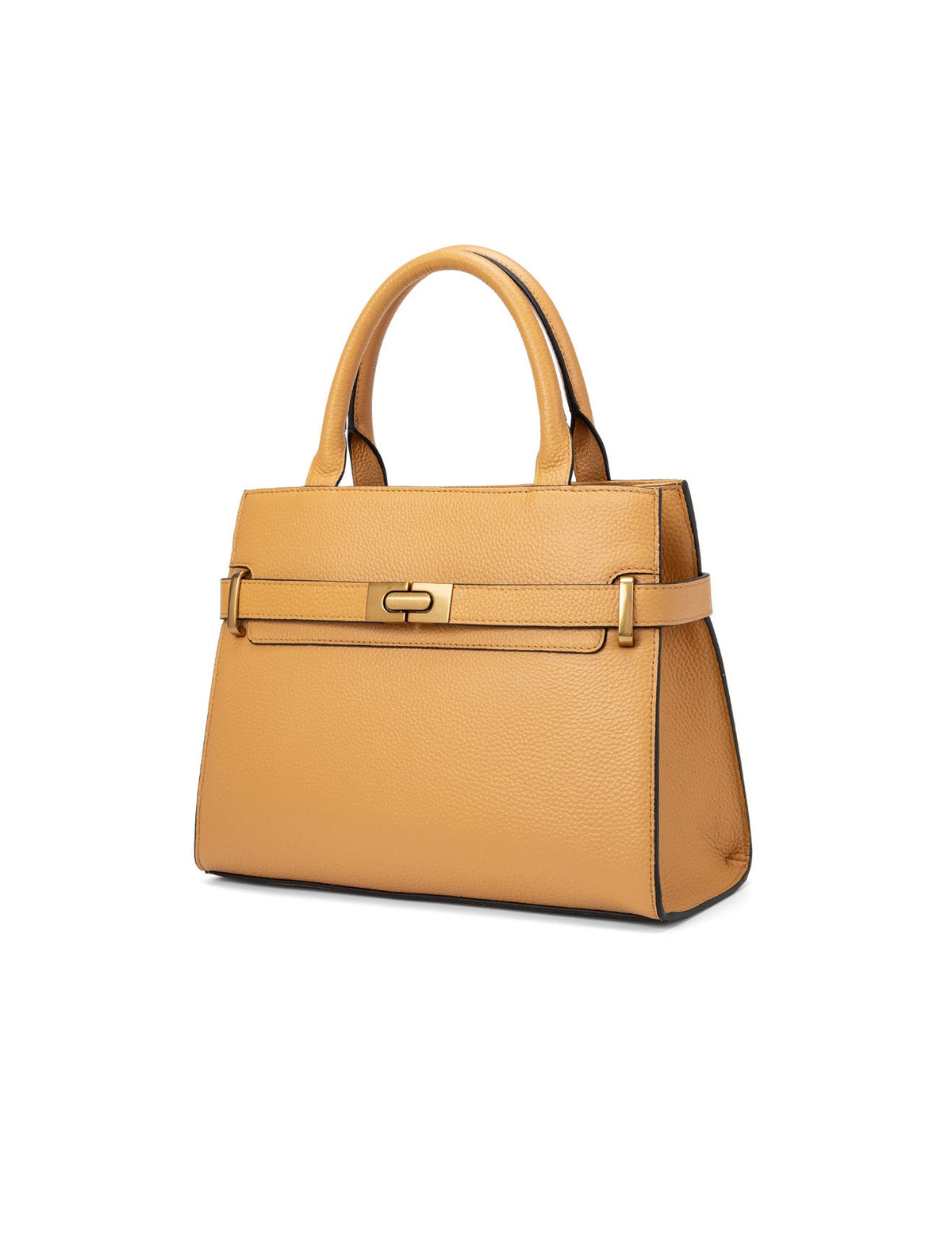 Serenade Elegant Grace leather cross body bag in dijon