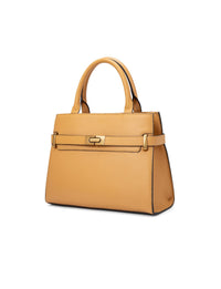 Serenade Elegant Grace leather cross body bag in dijon