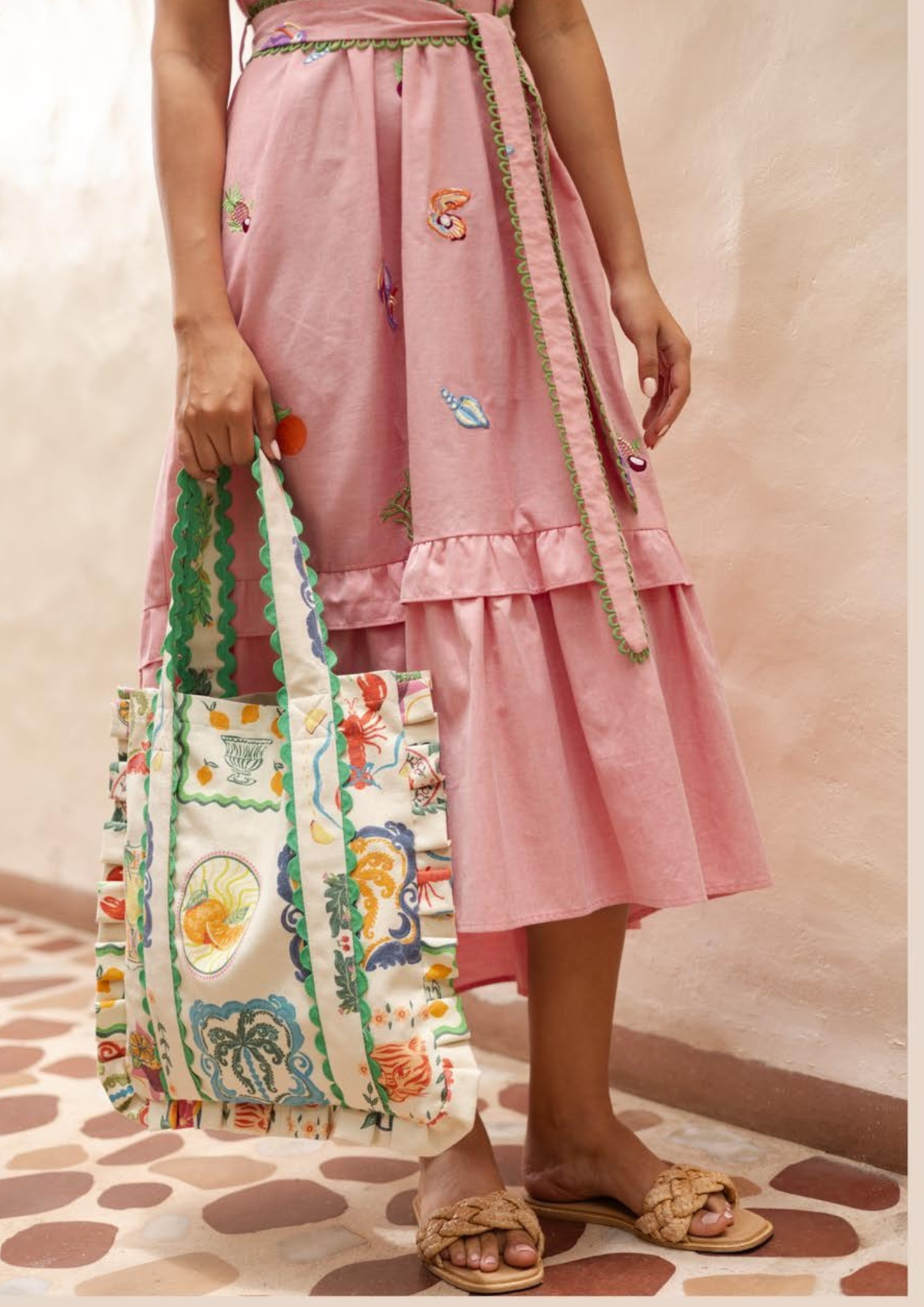 Emily Lovelock - Celine Dress - Pink