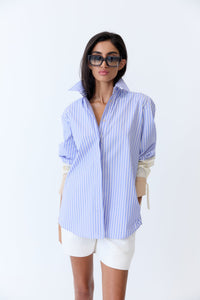 Eder by Anna Madelaine Short in off white canvas