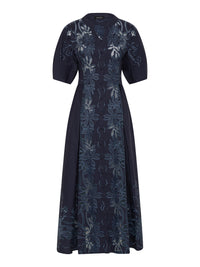Moss & Spy Edwina Shirt Dress in Navy, front