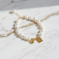 Love Letter Freshwater Pearl Copper Bracelet