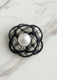 Retro Fabic Floral Brooch