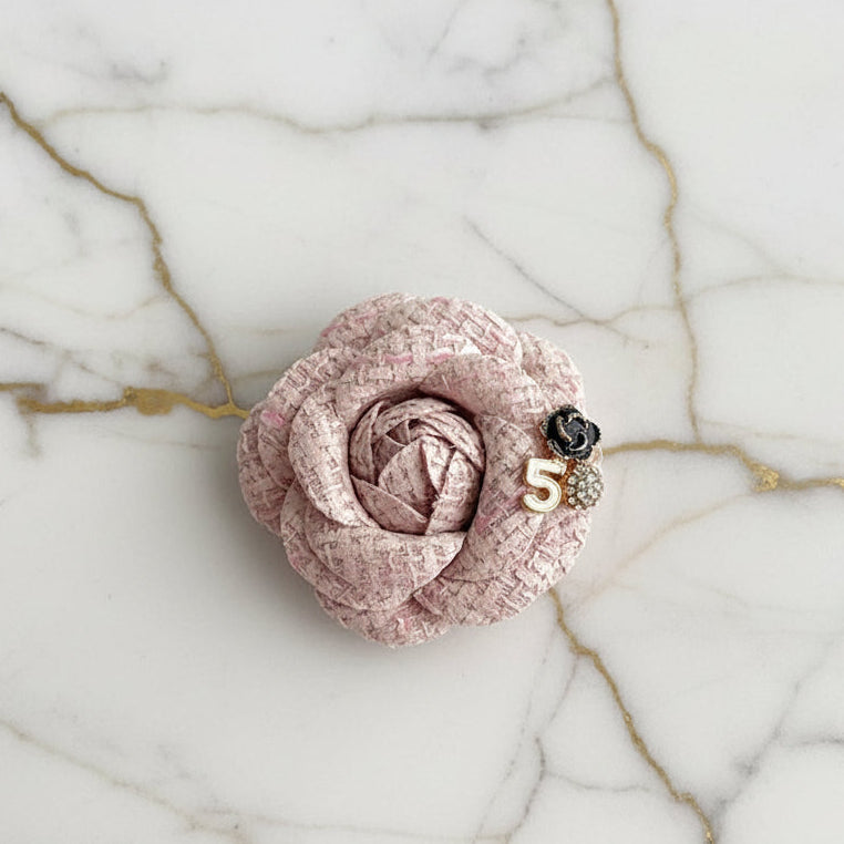 Retro Fabic Floral Brooch