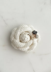 Retro Fabic Floral Brooch