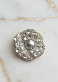 Retro Fabic Floral Brooch
