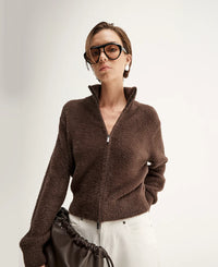 Elka - Leon Knit Cardigan - Chocolate