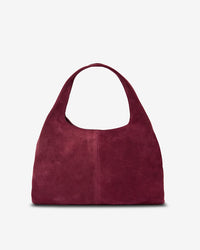 Arlington Milne Emery Tote Burgundy Suede