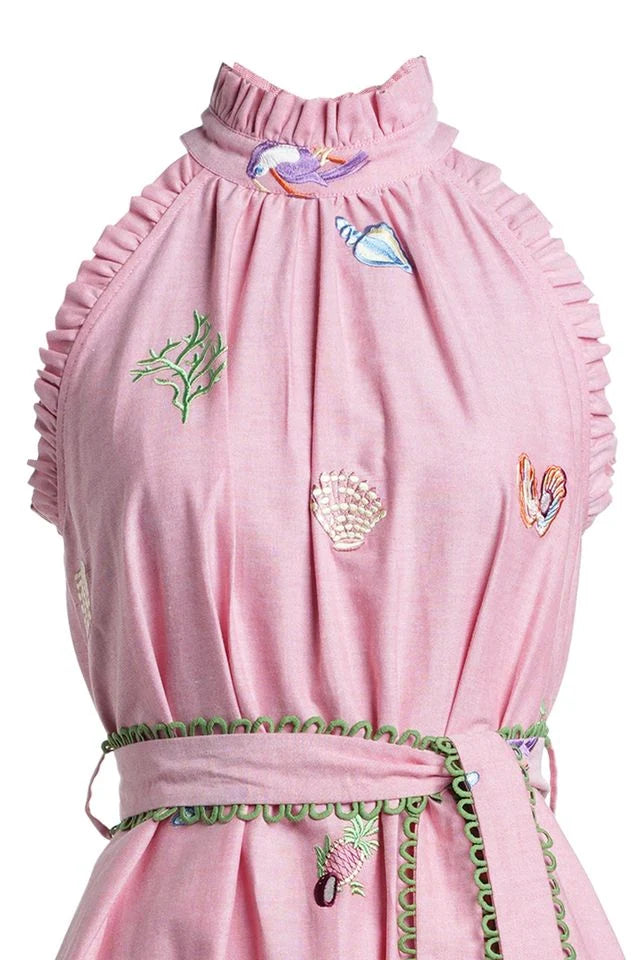 Emily Lovelock - Celine Dress - Pink