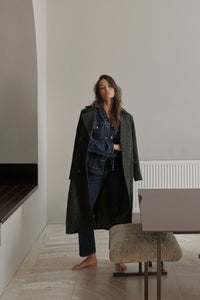 Kireina Etta Coat - Green & Black
