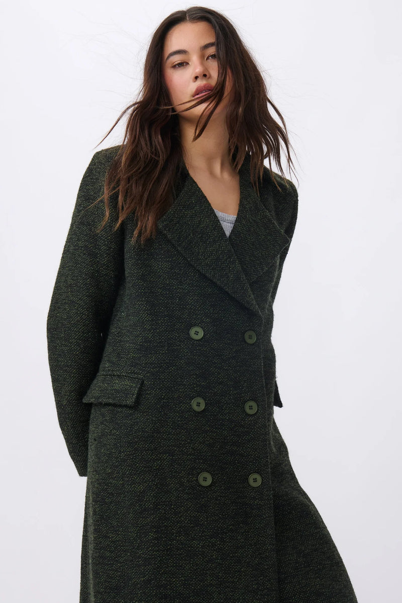 Kireina Etta Coat - Green & Black