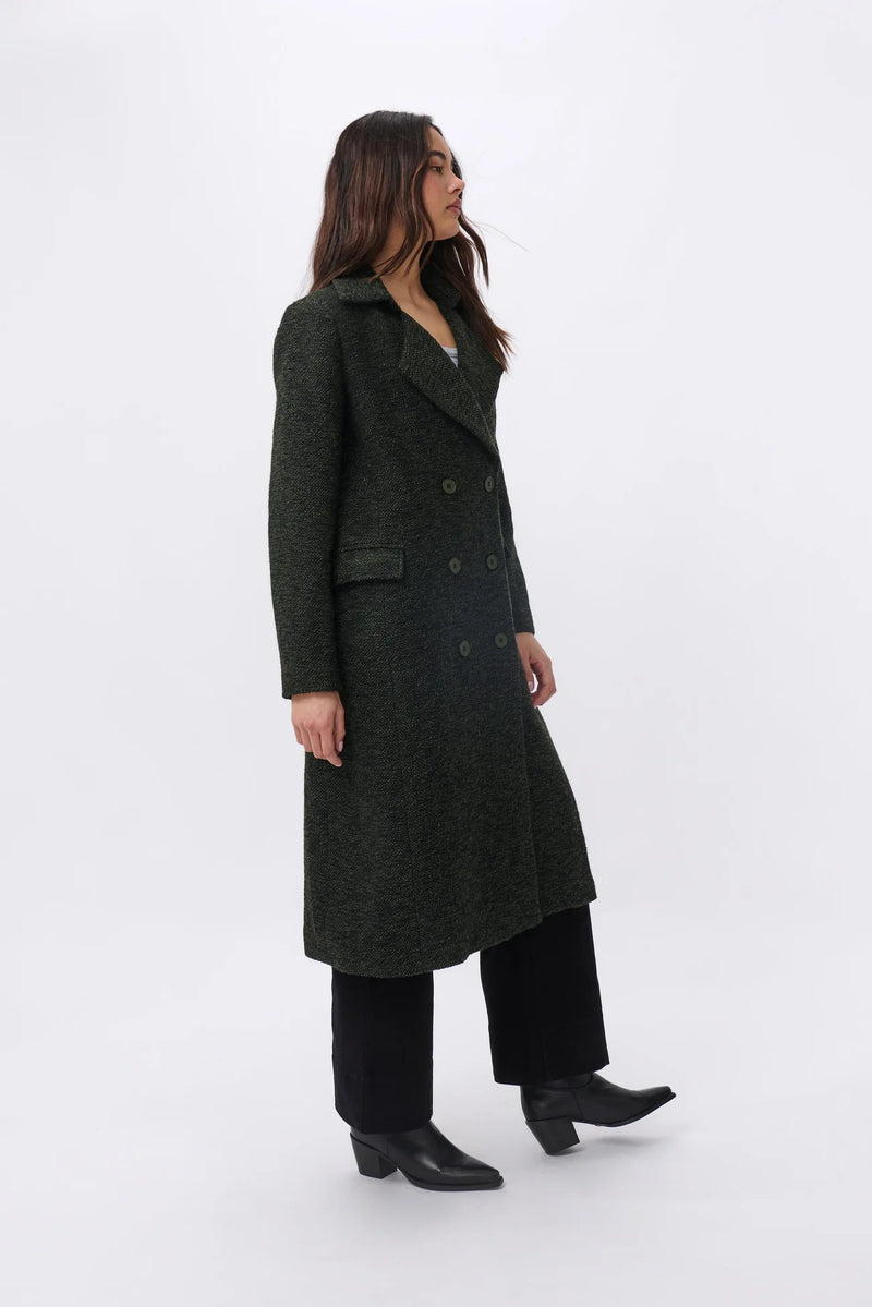 Kireina Etta Coat - Green & Black