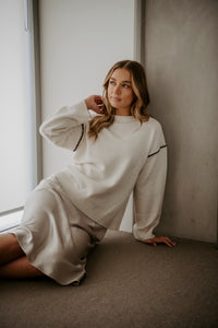 Hand Stitched Trim Sweater