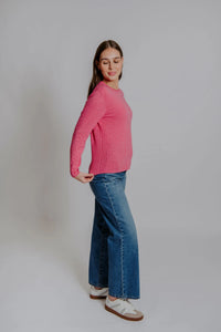 Bella - Cable Trim Pullover