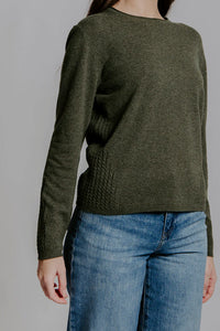 Bella - Cable Trim Pullover